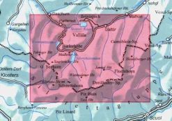 Alpenvereinskarte Oostenrijk|Topografische kaart 26 Silvrettagruppe weg + ski