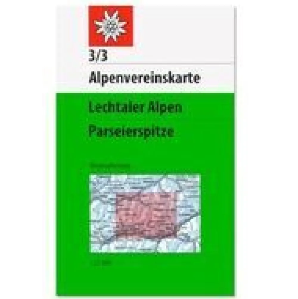 Alpenvereinskarte Oostenrijk|Wandelkaart Lechtaler Alpen Parseierspitze 3/3