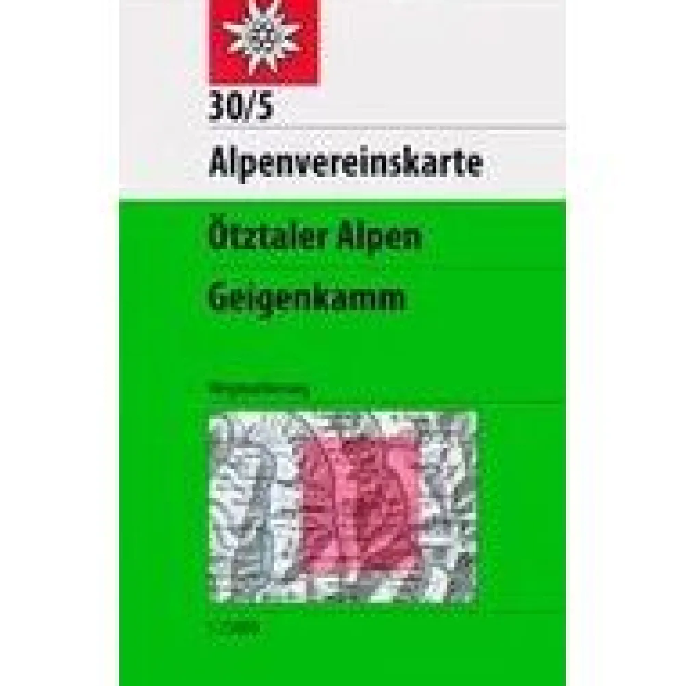 Alpenvereinskarte Oostenrijk|Wandelkaart Otztaler Alpen Geigenkamm 30/5 1/25