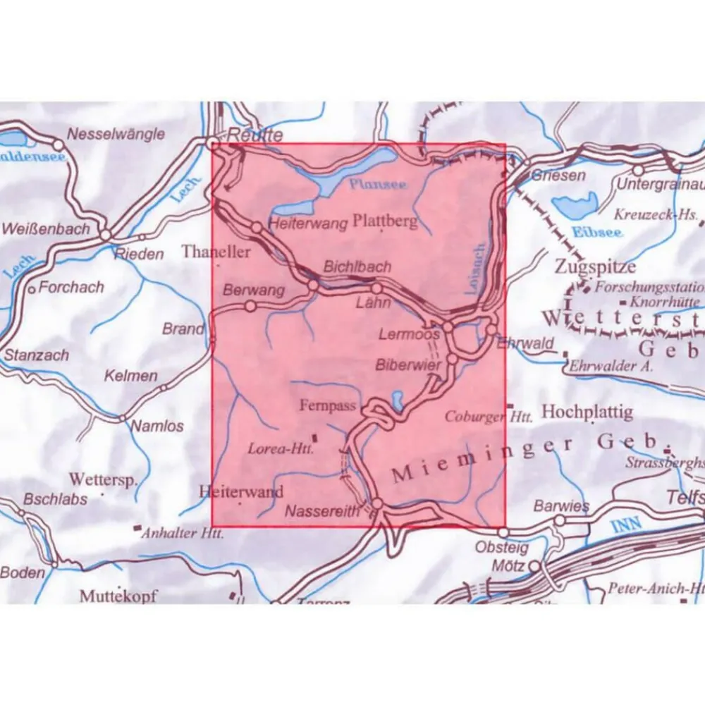 Alpenvereinskarte Oostenrijk|Wandelkaart 4/1 Wetterstein- und Mieminger Gebirge West