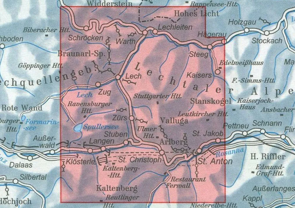 Alpenvereinskarte Oostenrijk|Wandelkaart 3/2 Lechtaler Alpen