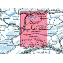 Alpenvereinskarte Oostenrijk|Duitsland|Wandelkaart 4/2 Wetterstein- und Mieminger Gebirge Mitte