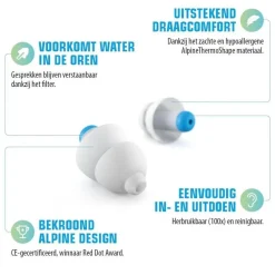 Alpine Onderweg|SwimSafe oordopjes