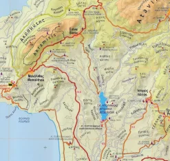 Anavasi Balkan, Griekenland & Cyprus|Wandelkaart 10.38 Rhodos