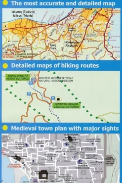 Anavasi Balkan, Griekenland & Cyprus|Wandelkaart 10.38 Rhodos