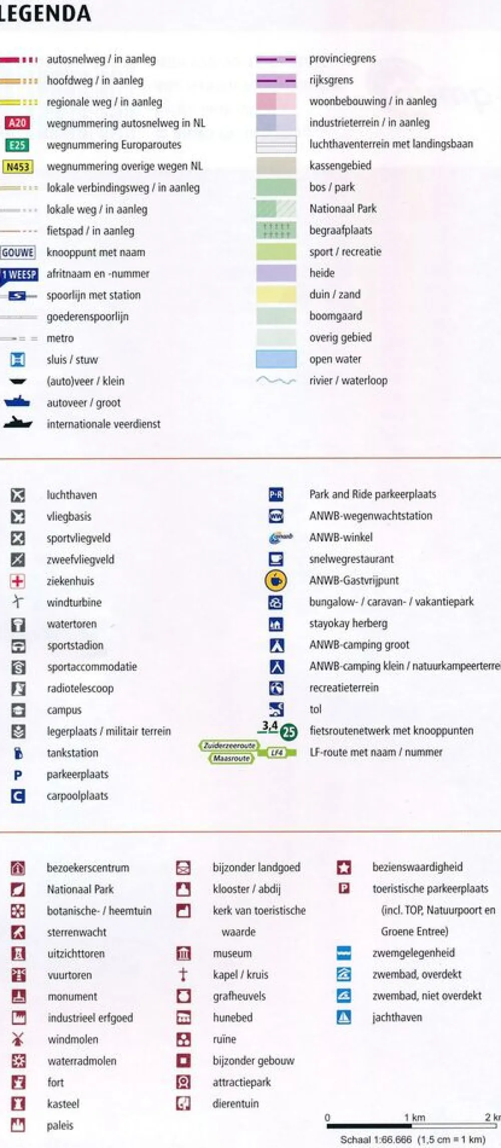 ANWB Benelux|Fietskaart 19 Veluwe Noord