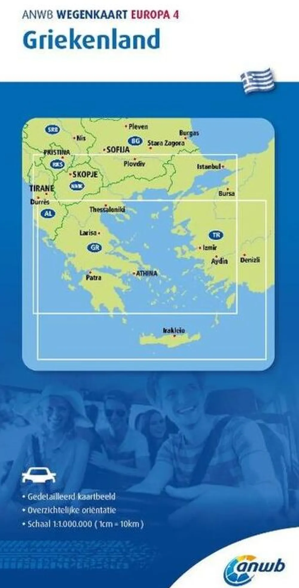 ANWB Balkan, Griekenland & Cyprus|Wegenkaart 4 Griekenland