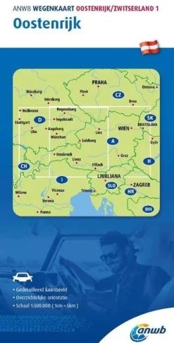 ANWB Oostenrijk|Wegenkaart 1 Oostenrijk