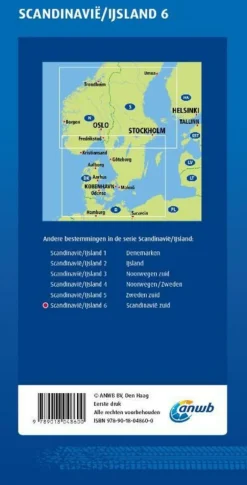 ANWB Scandinavië & Ijsland|Wegenkaart 6 Scandinavië Zuid