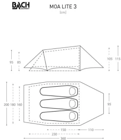 Bach Tenten|Moa 3 Lite sycamore Green