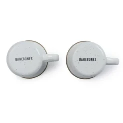 Barebones Campingservies|Enamel 2 Espresso cup set egg shell