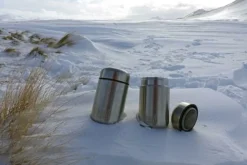 BasicNature Flessen & Waterzakken|Food container stainless steel 0.4 l