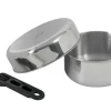 BasicNature Pannen & Ketels|Stainless steel set Biwak junior