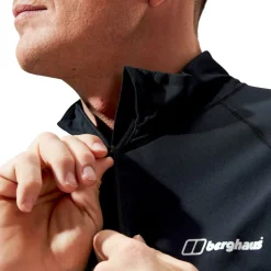 Heren Berghaus Truien|Shirts Heren|M Trailblazer LS half-zip tech tee