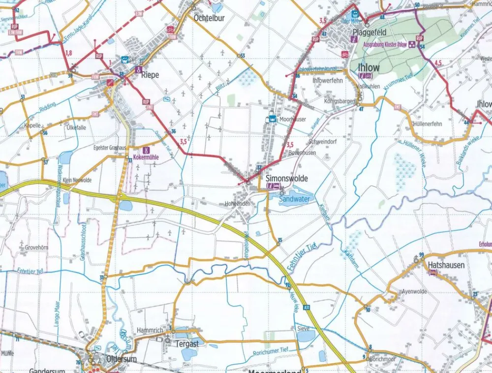 Bikeline Duitsland|Fietskaart NRW04 Ruhrgebiet - Roergebied