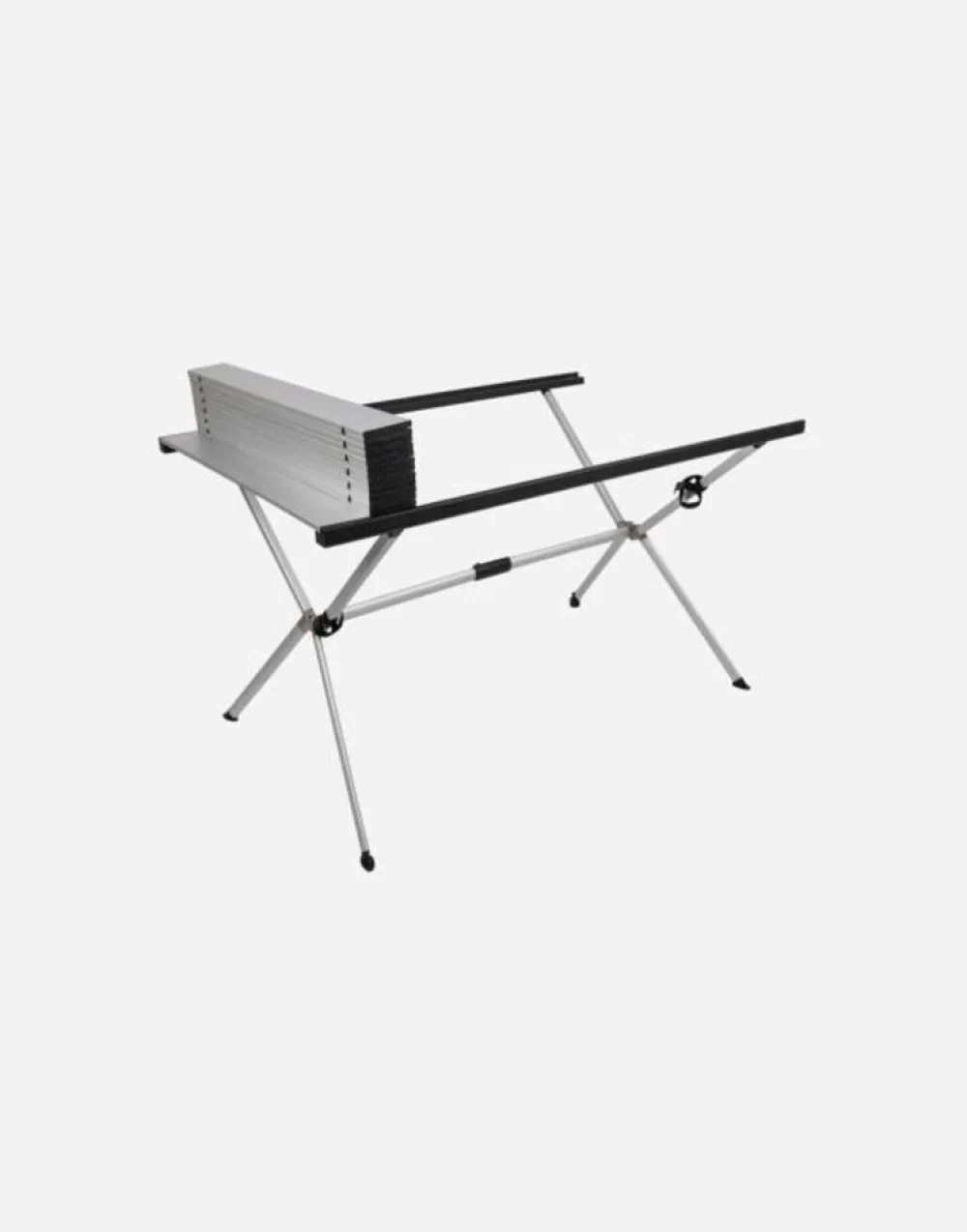 Bo-Camp Kampeermeubels|Kruispoot Lamel tafel alu L