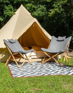 Bo-Camp Kampeermeubels|Relaxstoel wembley M nika grijs