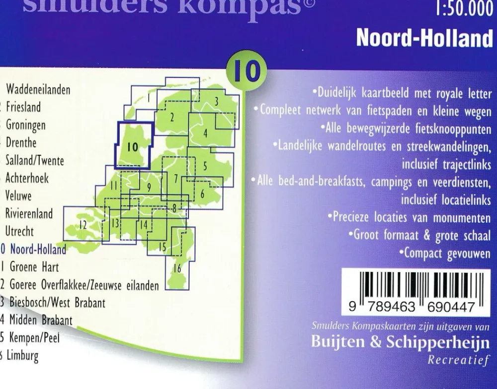 Buijten En Schipperheijn Benelux|Sterkste Fietskaart van de Regio 10 Noord-Holland