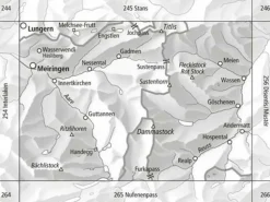 Bundesamt - Swisstopo Zwitserland|Skitoerkaart 255S Sustenpass