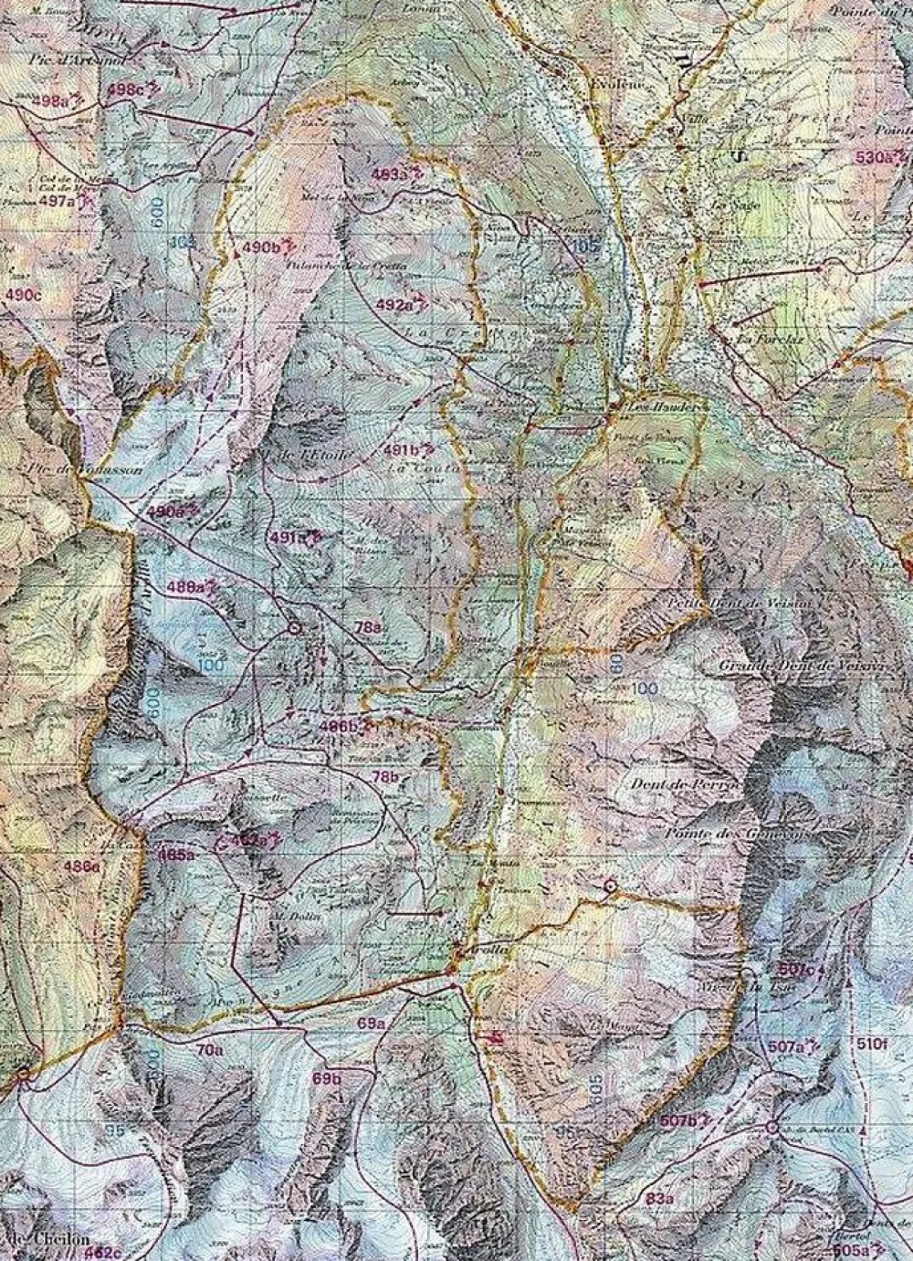 Bundesamt - Swisstopo Zwitserland|Frankrijk|Skitoerkaart 292s Mont Blanc - Chamonix