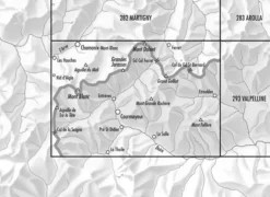 Bundesamt - Swisstopo Zwitserland|Frankrijk|Topografische kaart 292 Courmayeur