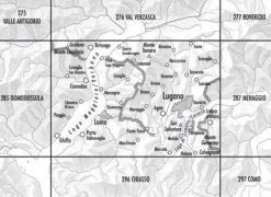 Bundesamt - Swisstopo Zwitserland|Topografische kaart 286 Malcantone