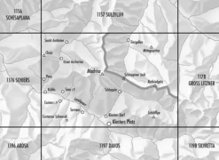 Bundesamt - Swisstopo Zwitserland|Topografische kaart 1177 Serneus