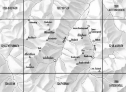 Bundesamt - Swisstopo Zwitserland|Topografische kaart 1247 Adelboden