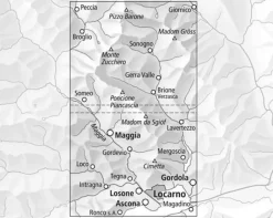 Bundesamt - Swisstopo Zwitserland|Topografische wandelkaart 3308T Locarno