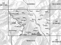 Bundesamt - Swisstopo Zwitserland|Topografische kaart 1284 Monthey