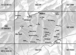 Bundesamt - Swisstopo Zwitserland|Topografische kaart 1286 St-Leonard