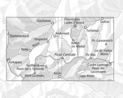 Bundesamt - Swisstopo Zwitserland|Topografische wandelkaart 3314T Andermatt