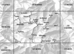 Bundesamt - Swisstopo Zwitserland|Topografische kaart 1191 Engelberg