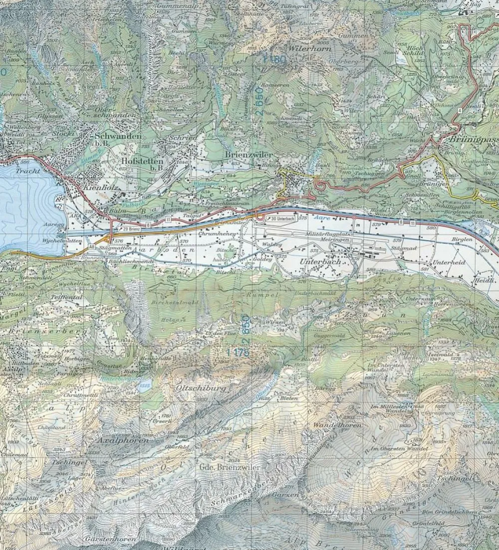 Bundesamt - Swisstopo Zwitserland|Topografische kaart 265 Nufenenpass