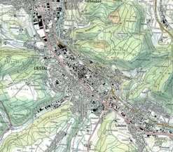 Bundesamt - Swisstopo Zwitserland|Wandelkaart Liestal Pratteln