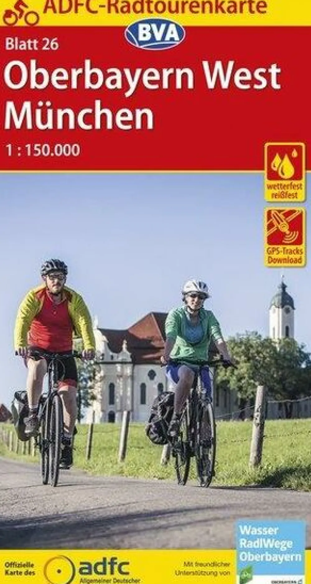 BVA ADFC Duitsland|Fietskaart 26 Oberbayern West - München