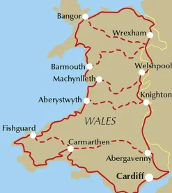 Cicerone Groot-Brittanië & Ierland|Fietsgids Cycle Touring in Wales