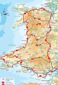 Cicerone Groot-Brittanië & Ierland|Fietsgids Cycle Touring in Wales