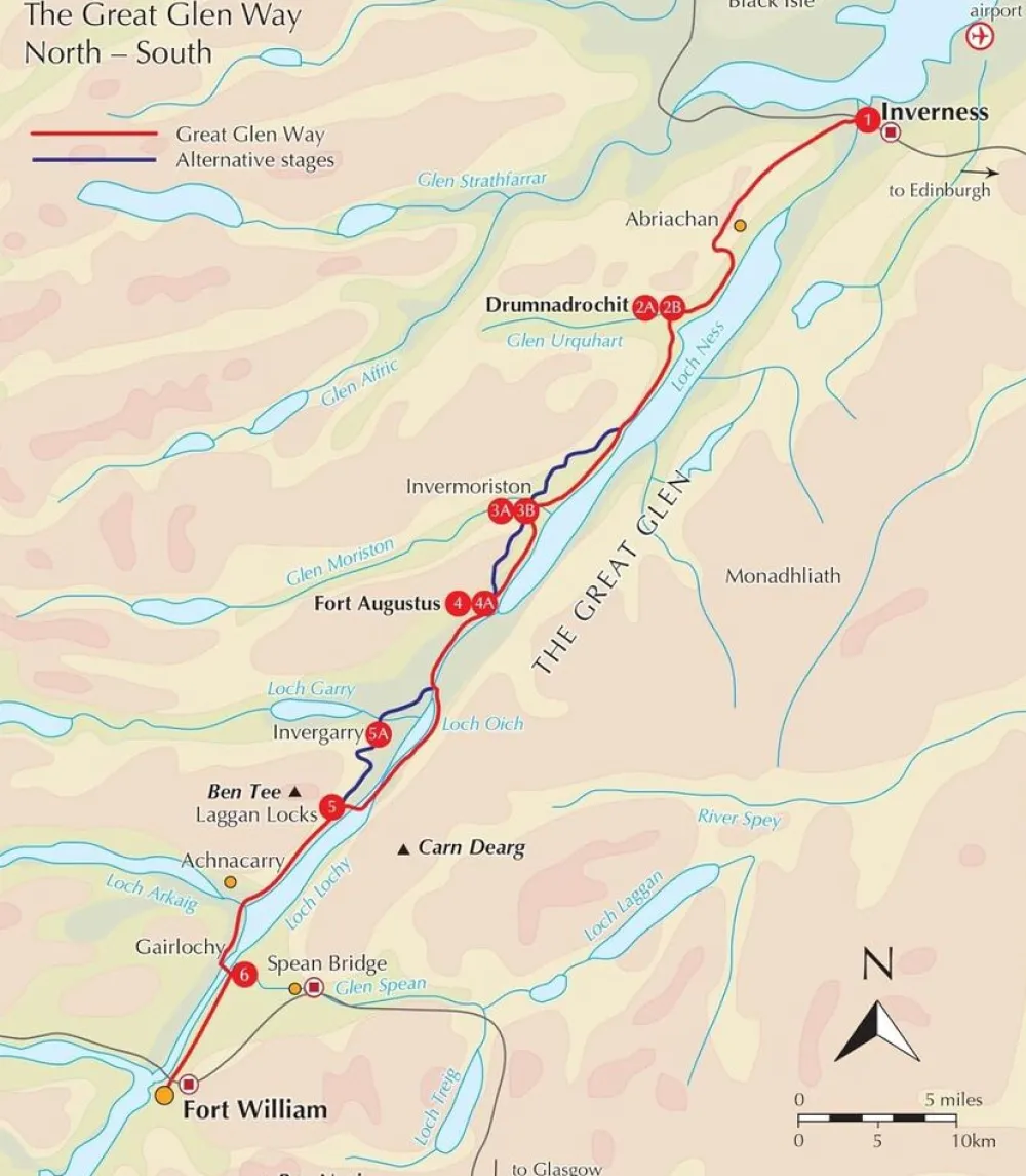 Cicerone Groot-Brittanië & Ierland|Great Glen Way Map Booklet