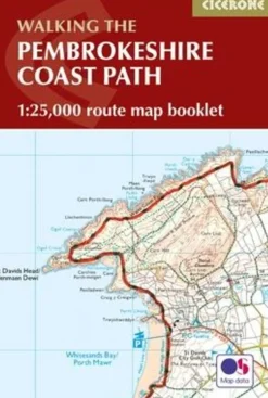 Cicerone Groot-Brittanië & Ierland|Walking the Pembrokeshire Coast Path routekaart
