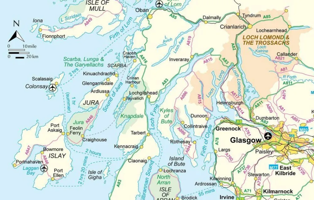 Cicerone Groot-Brittanië & Ierland|Wandelgids Walking on Jura, Islay & Colonsay