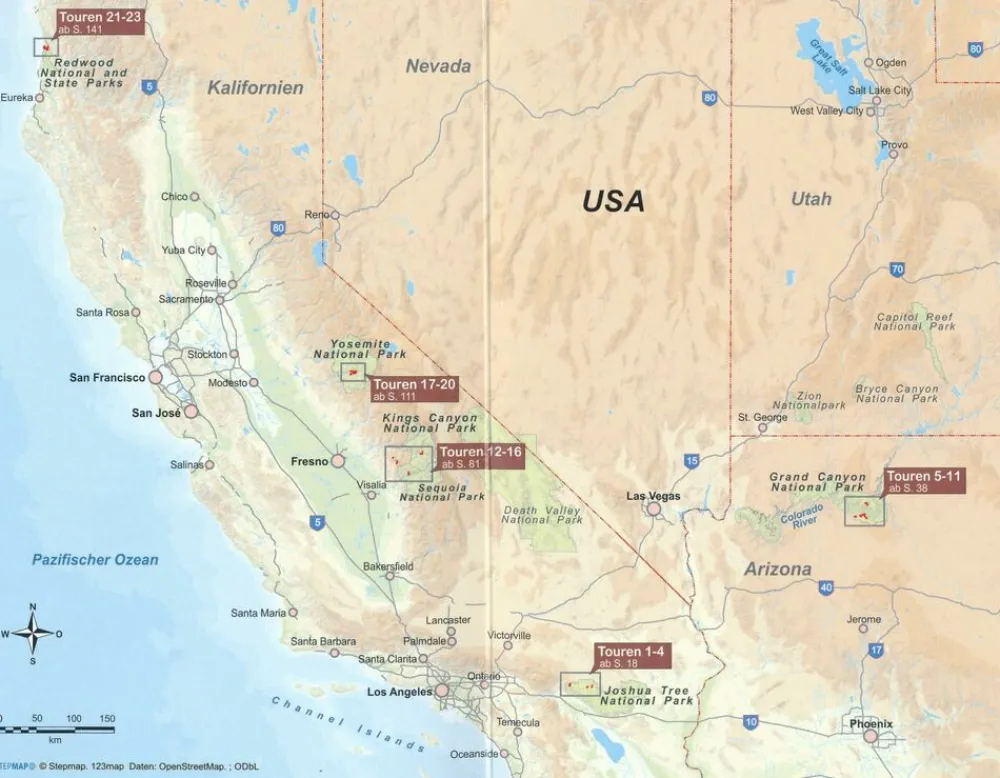 Conrad Stein Verlag Verenigde Staten|Wandelgids USA Nationalparks I