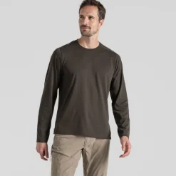 Heren Craghoppers Shirts Heren|Nosilife Abel Long Sleeved T-Shirt