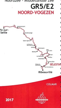De Wandelende Cartograaf Wandelen Over De Gr5|Frankrijk|Wandelgids 6 GR5/E2 Noord-Vogezen Vic-sur-Seille