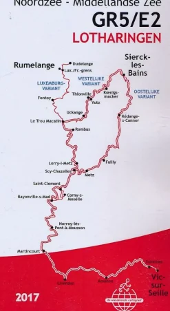 De Wandelende Cartograaf Wandelen Over De Gr5|Frankrijk|Wandelgids 5 GR5/E2 Lotharingen