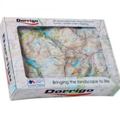 Dorrigo Wandkaarten & Reliëfkaarten|Groot-Brittanië & Ierland|Reliëfkaart Snowdon 1:50.000