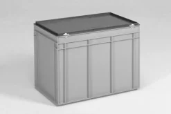 E-line Opberg|Opbergbak 600x400x44 mm 90 liter grijs