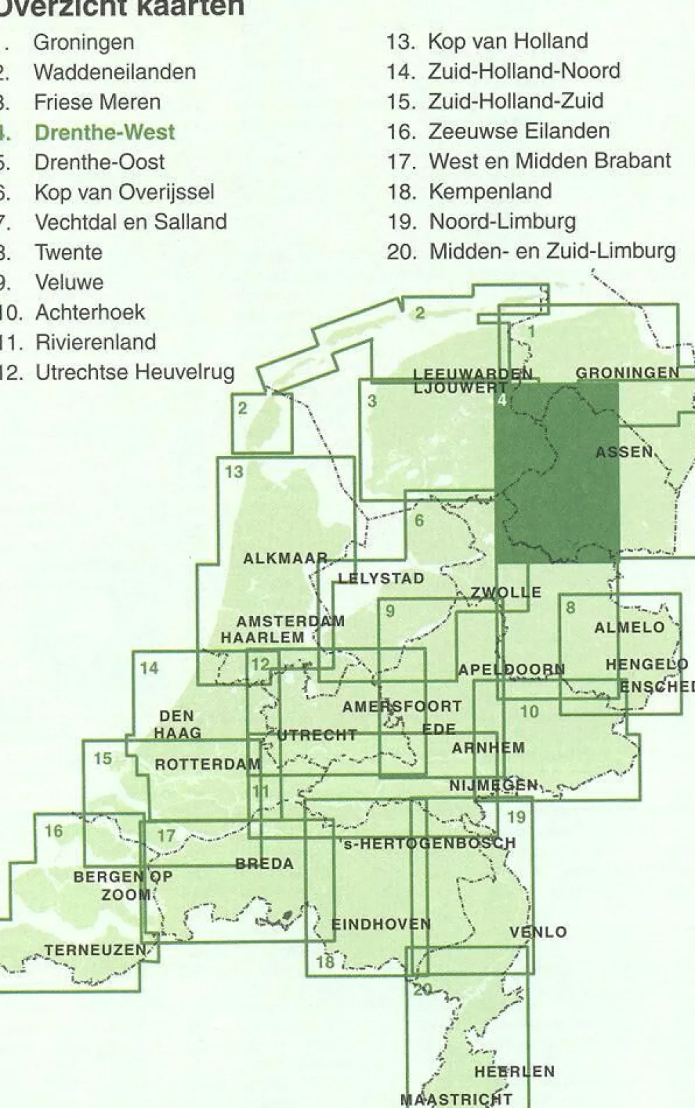 Falk Benelux|Fietskaart 05 Drenthe Oost