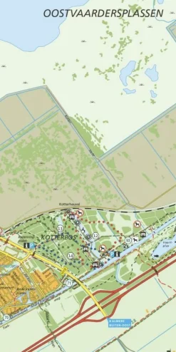 Falk Benelux|Wandelfietskaart 36 Oostvaardersplassen