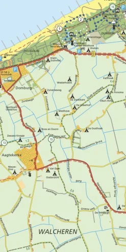 Falk Benelux|Wandelfietskaart 29 Walcheren